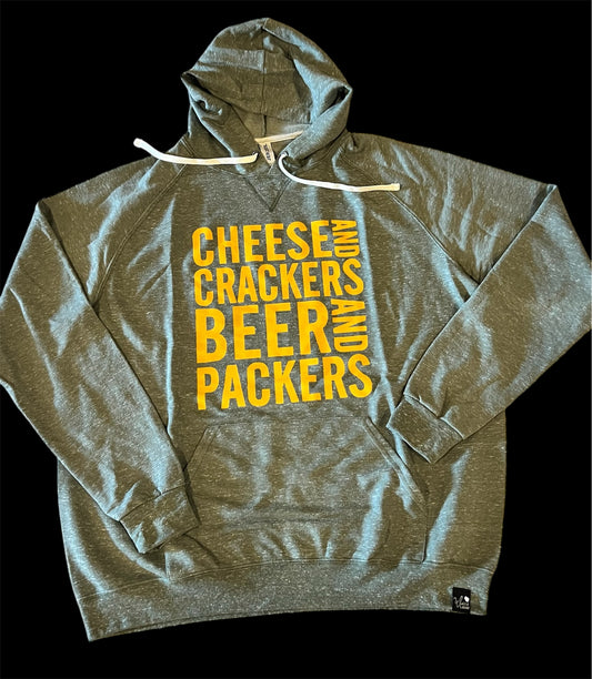 Cheese and Crackers Beer and Packers