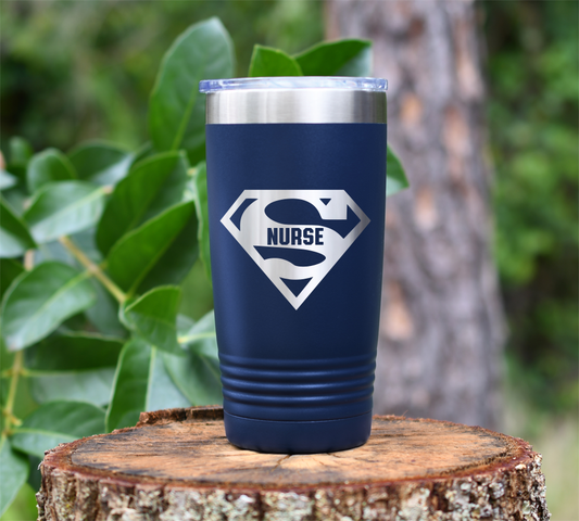 Super Nurse Laser Engraved Tumbler