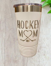 Load image into Gallery viewer, Hockey Mom Laser Engraved Tumbler
